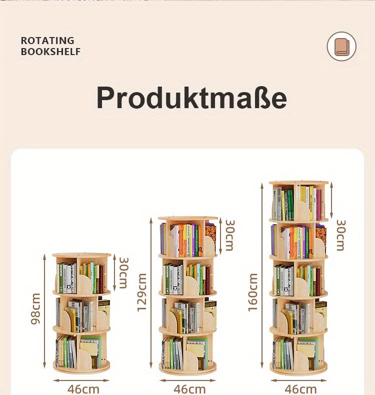 Bücherregal, Eichenbraun für Wohnzimmer – Detailansicht 10