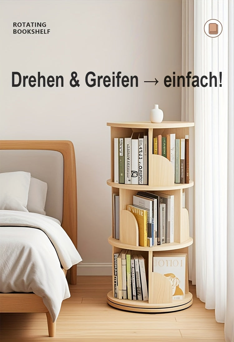 Bücherregal, Eichenbraun für Wohnzimmer – Detailansicht 19