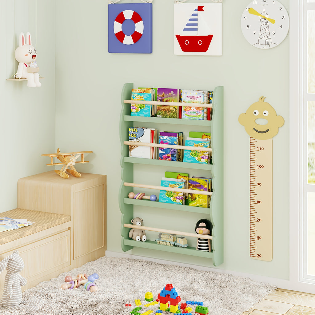 Bücherregal, Grün-42,5*80*14,5 für Arbeitszimmer und Wohnzimmer – Hauptansicht