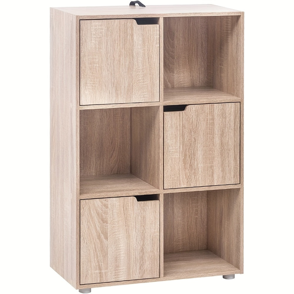 Bücherregal, Weiß+schwarz für Arbeitszimmer – Detailansicht 5