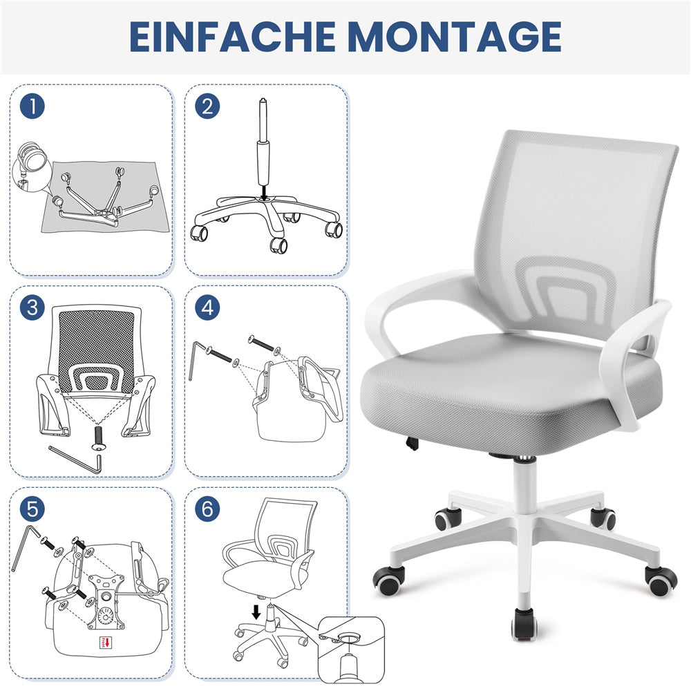 Bürostuhl, 136 kg für Büro und Homeoffice – Detailansicht 17