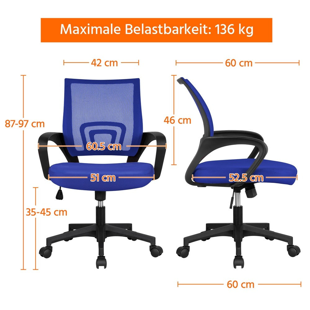 Bürostuhl, 136 kg für Büro und Homeoffice – Detailansicht 24