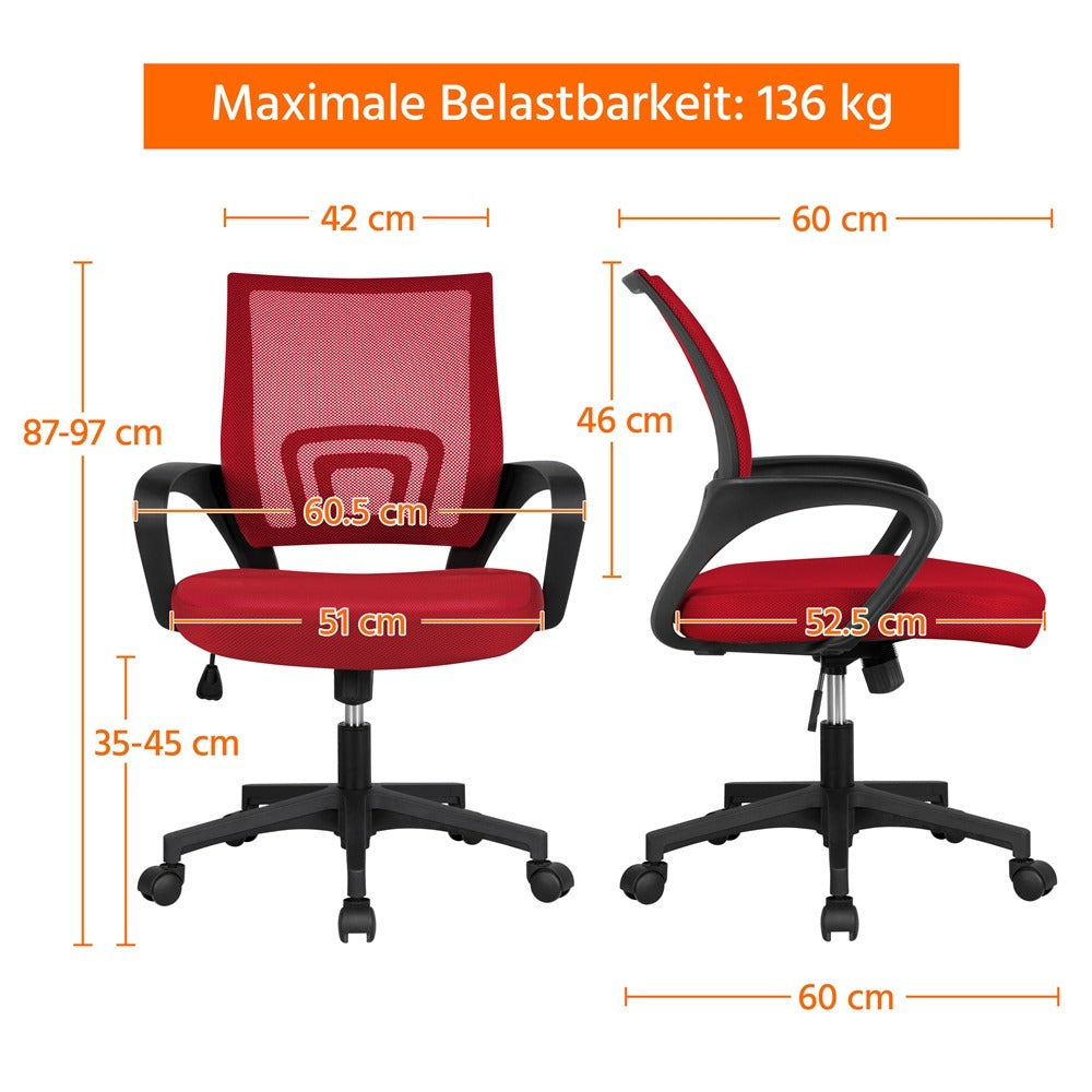 Bürostuhl, 136 kg für Büro und Homeoffice – Detailansicht 34