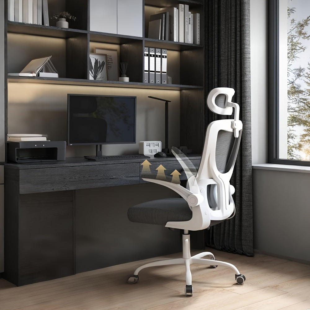 Bürostuhl, Blau für Homeoffice und Büros – Detailansicht 5