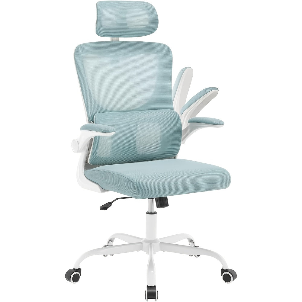 Bürostuhl, Blau für Homeoffice und Büros – Detailansicht 8