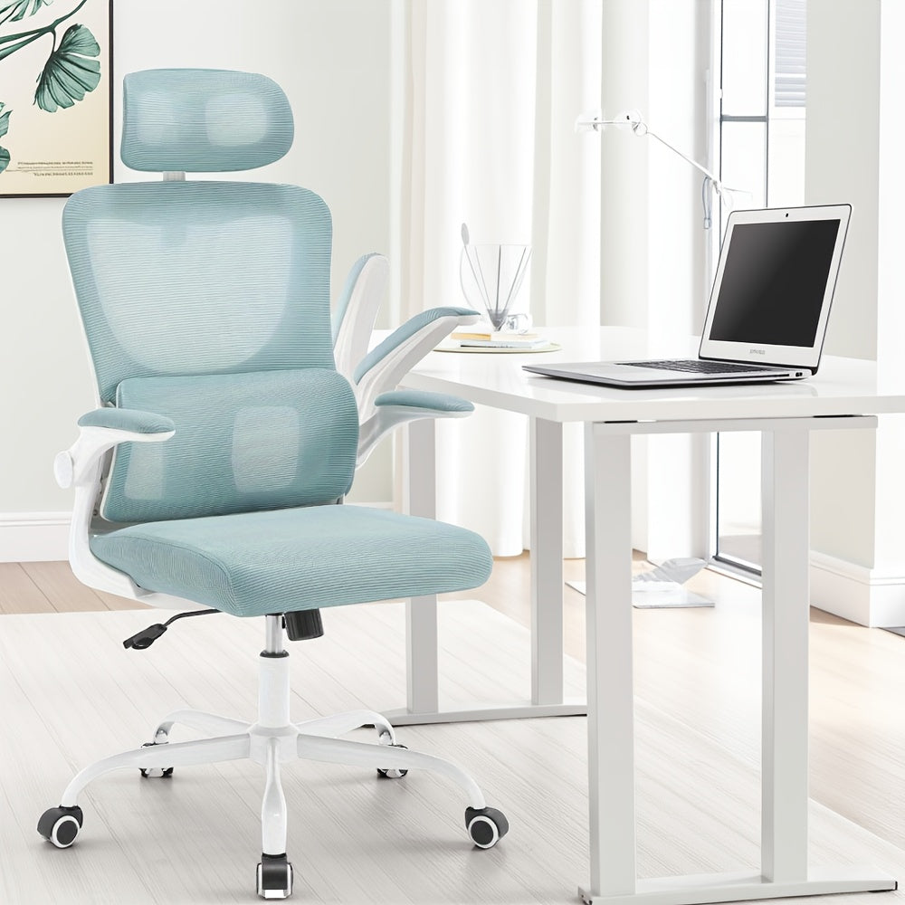Bürostuhl, Blau für Homeoffice und Büros – Detailansicht 13