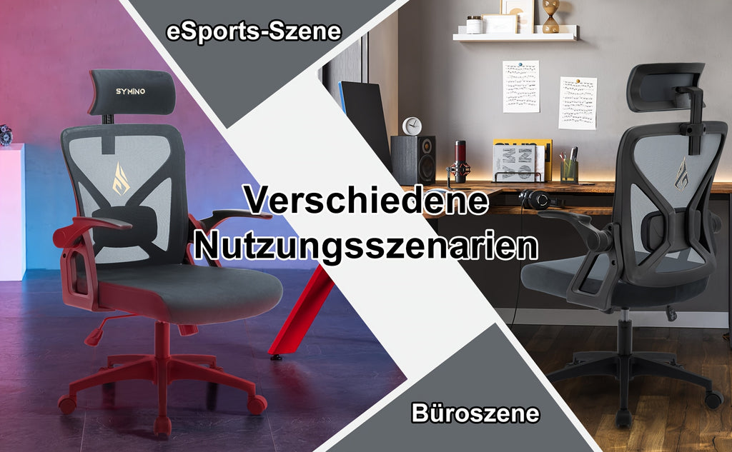 Bürostuhl, Grau für Homeoffice – Detailansicht 10