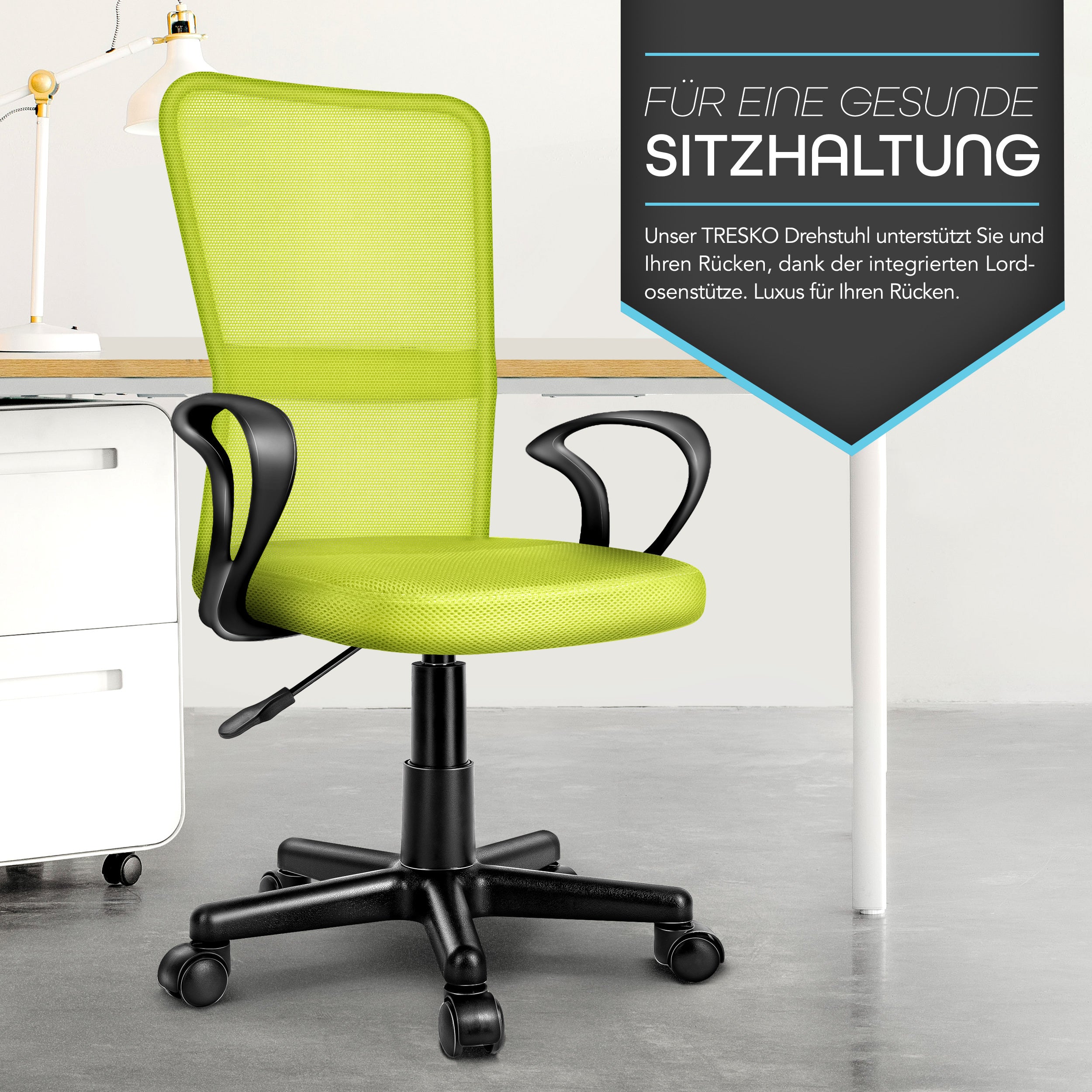 Bürostuhl, Kunststoff für Büro und Homeoffice – Detailansicht 7