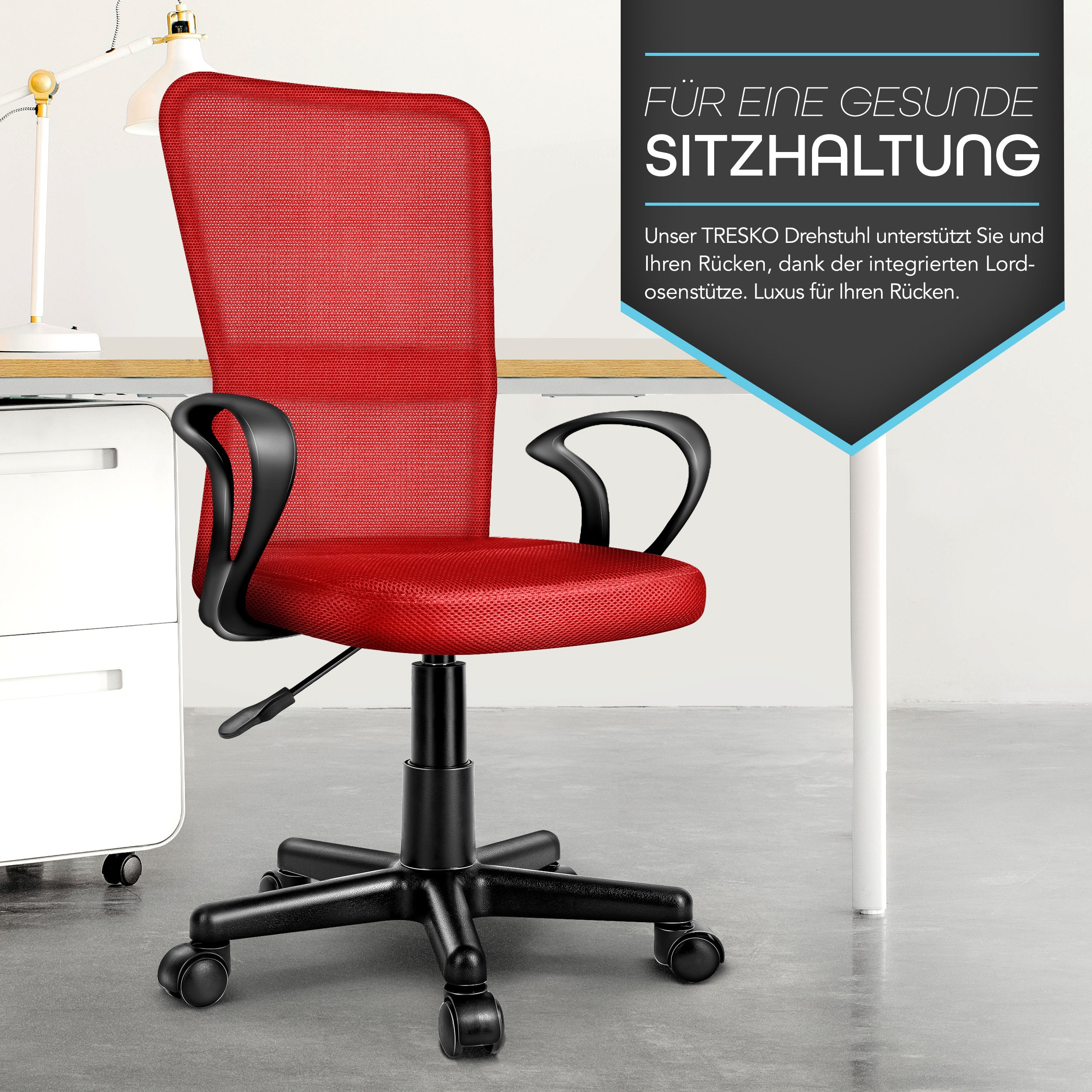 Bürostuhl, Kunststoff für Büro und Homeoffice – Detailansicht 14