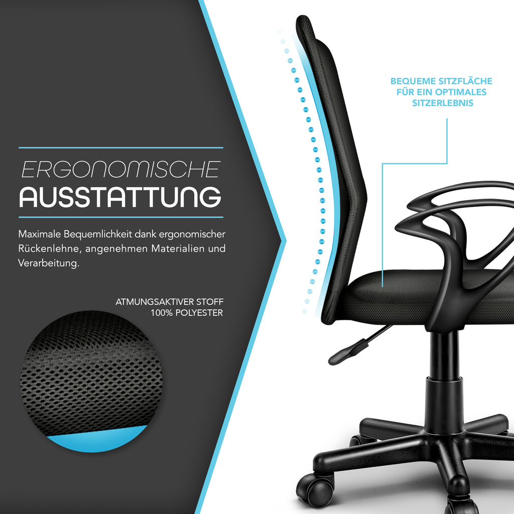 Bürostuhl, Kunststoff für Büro und Homeoffice – Detailansicht 45