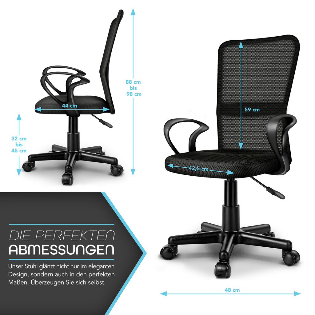 Bürostuhl, Kunststoff für Büro und Homeoffice – Detailansicht 48