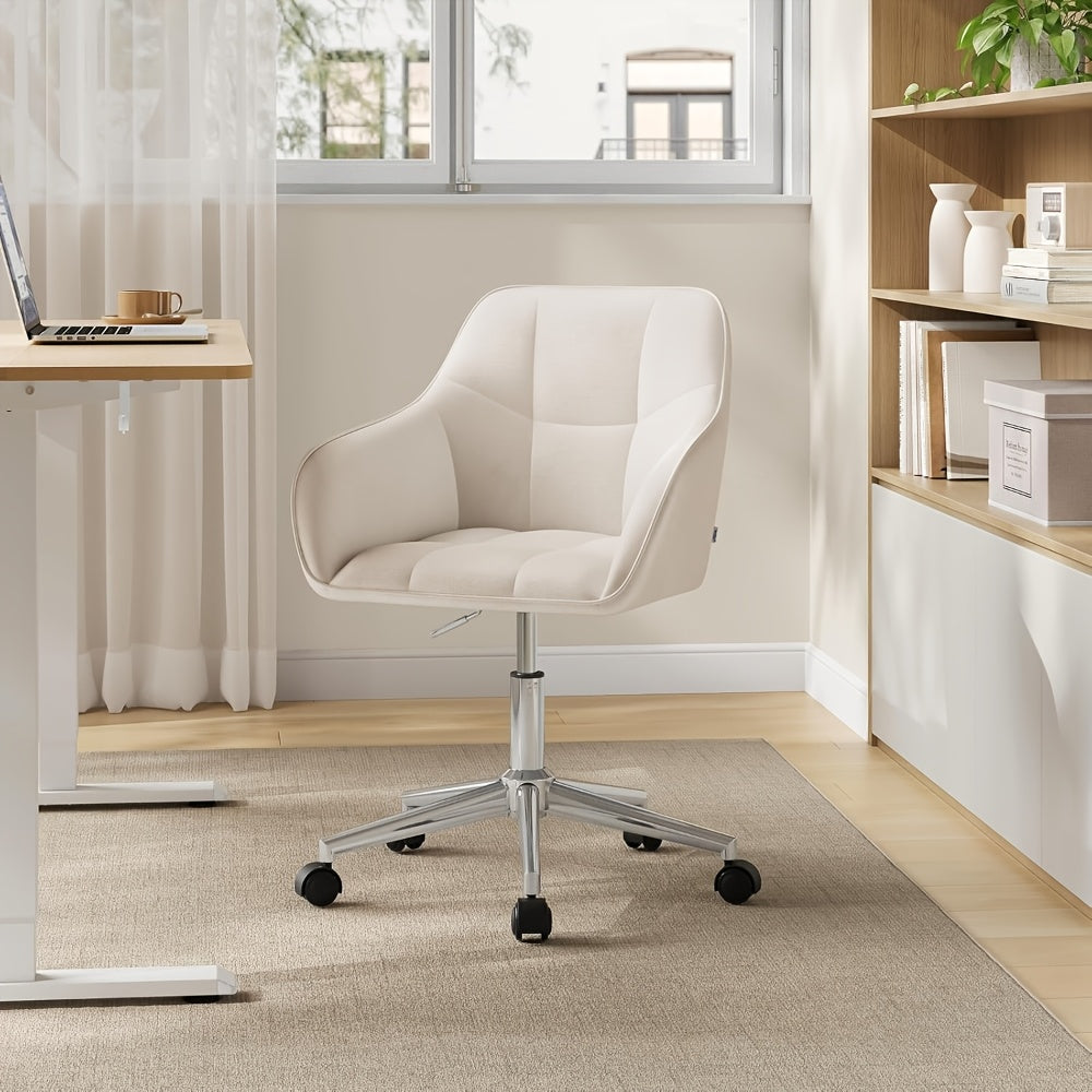Bürostuhl, Milchig weiß für Büro – Detailansicht 6