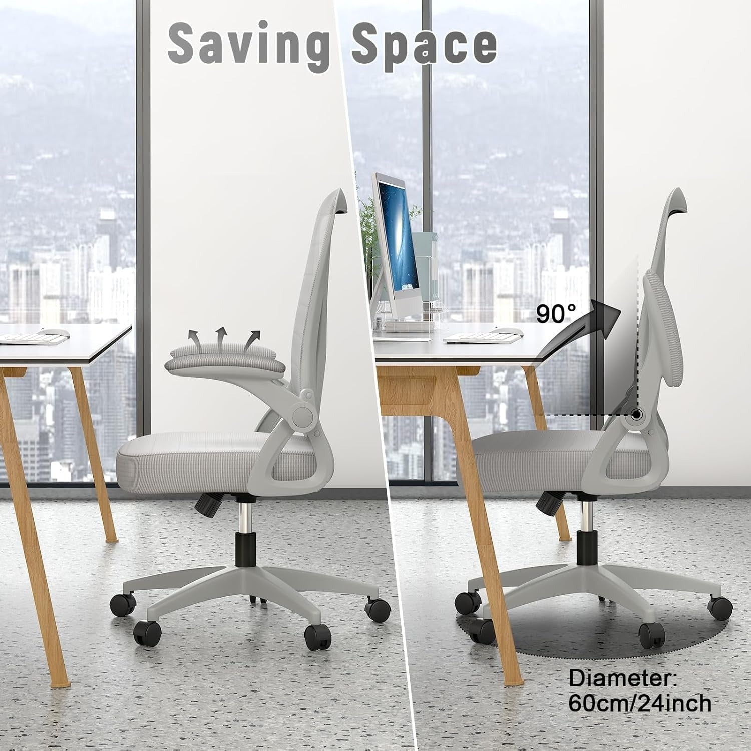 Bürostuhl, Rosa für Büro und Homeoffice – Detailansicht 22
