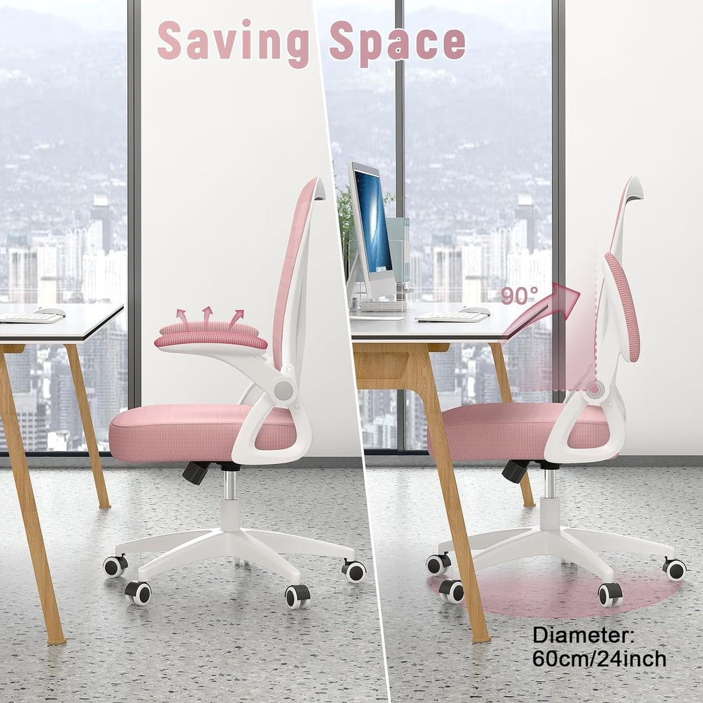 Bürostuhl, Rosa für Büro und Homeoffice – Detailansicht 34
