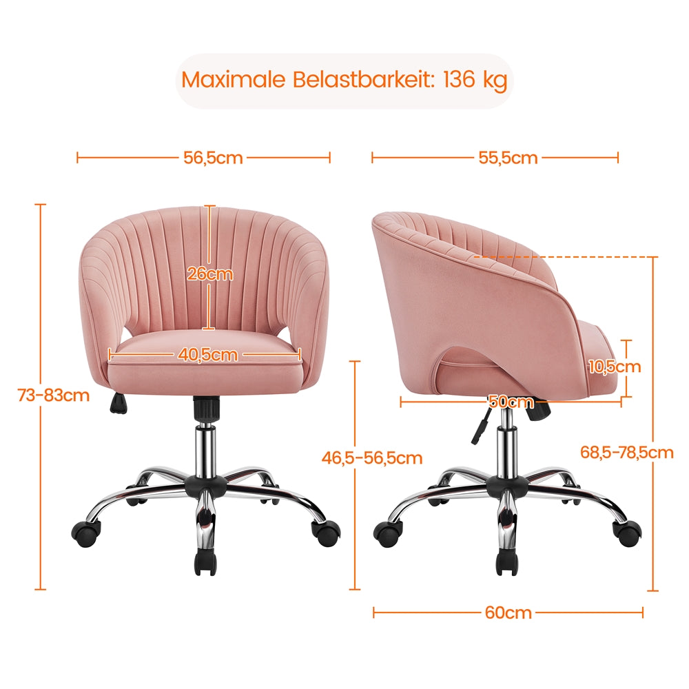 Bürostuhl, Rose für Büro und Homeoffice – Detailansicht 3