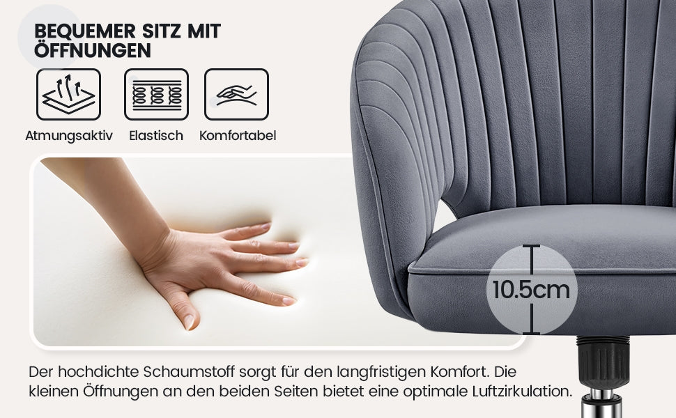Bürostuhl, Rose für Büro und Homeoffice – Detailansicht 36