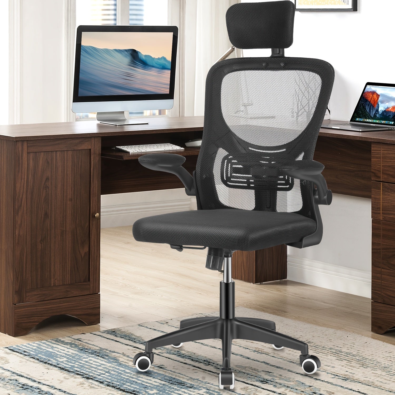 Bürostuhl, Weiß für Büro – Detailansicht 6