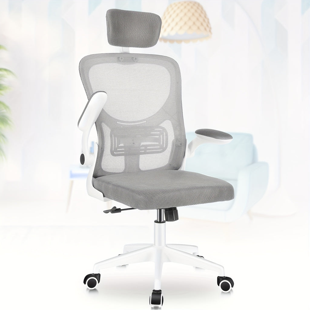 Bürostuhl, Weiß für Büro und Homeoffice – Detailansicht 2