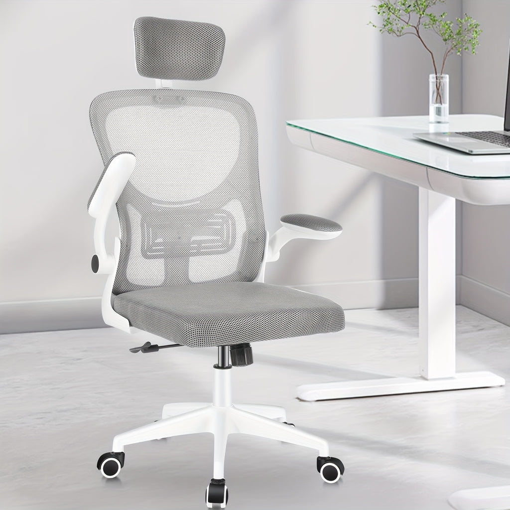 Bürostuhl, Weiß für Büro und Homeoffice – Detailansicht 3