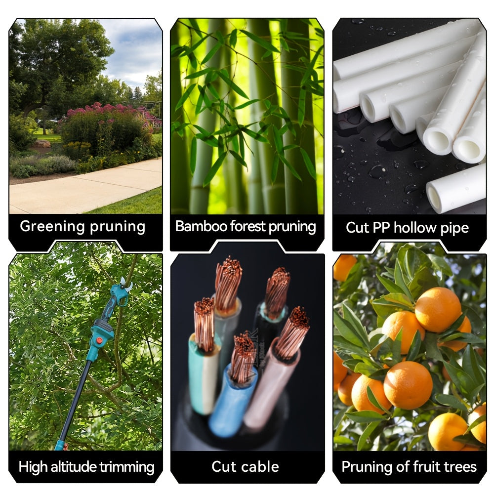 Bürstenloses Kiefernsägen- Astschere-Set, 198 cm für Garten und Terrasse – Detailansicht 7