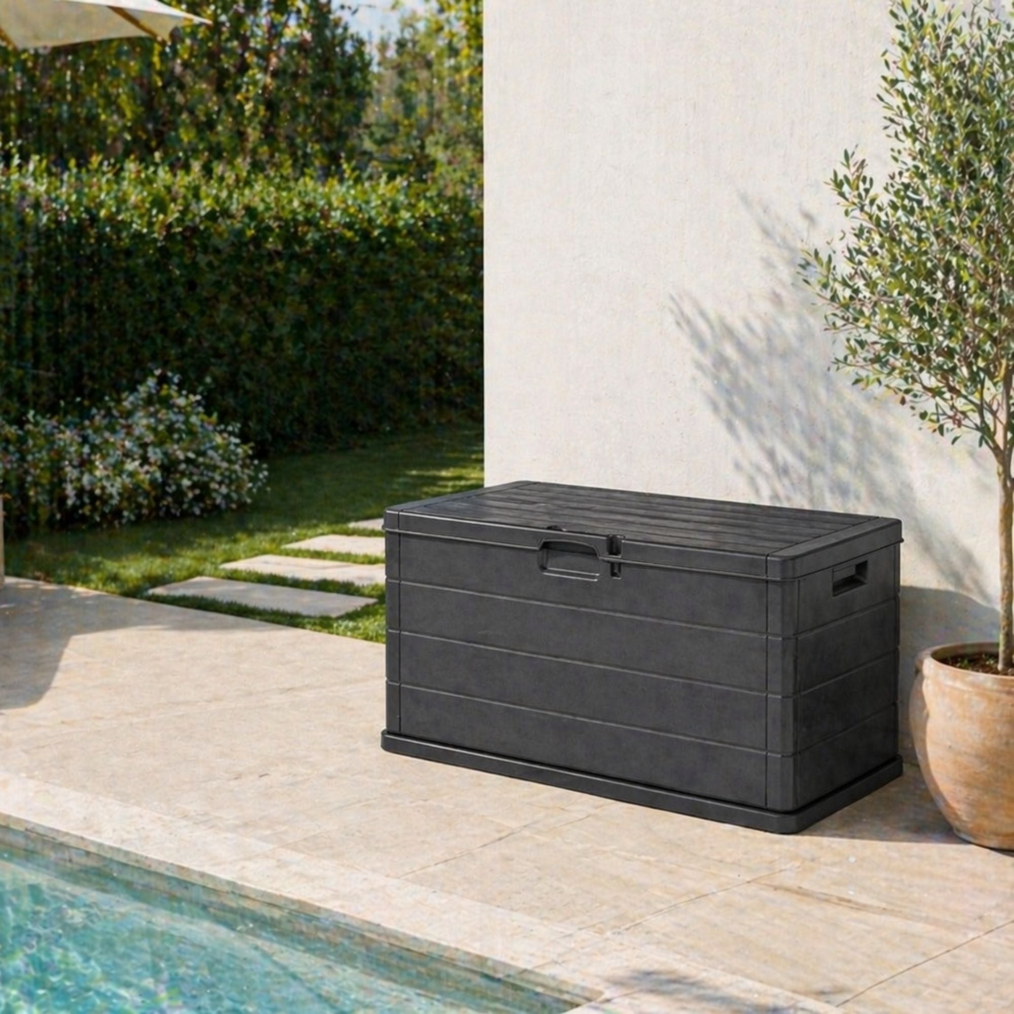 Buystar Gartenlaube, Anthrazit für Garten und Terrasse – Detailansicht 6