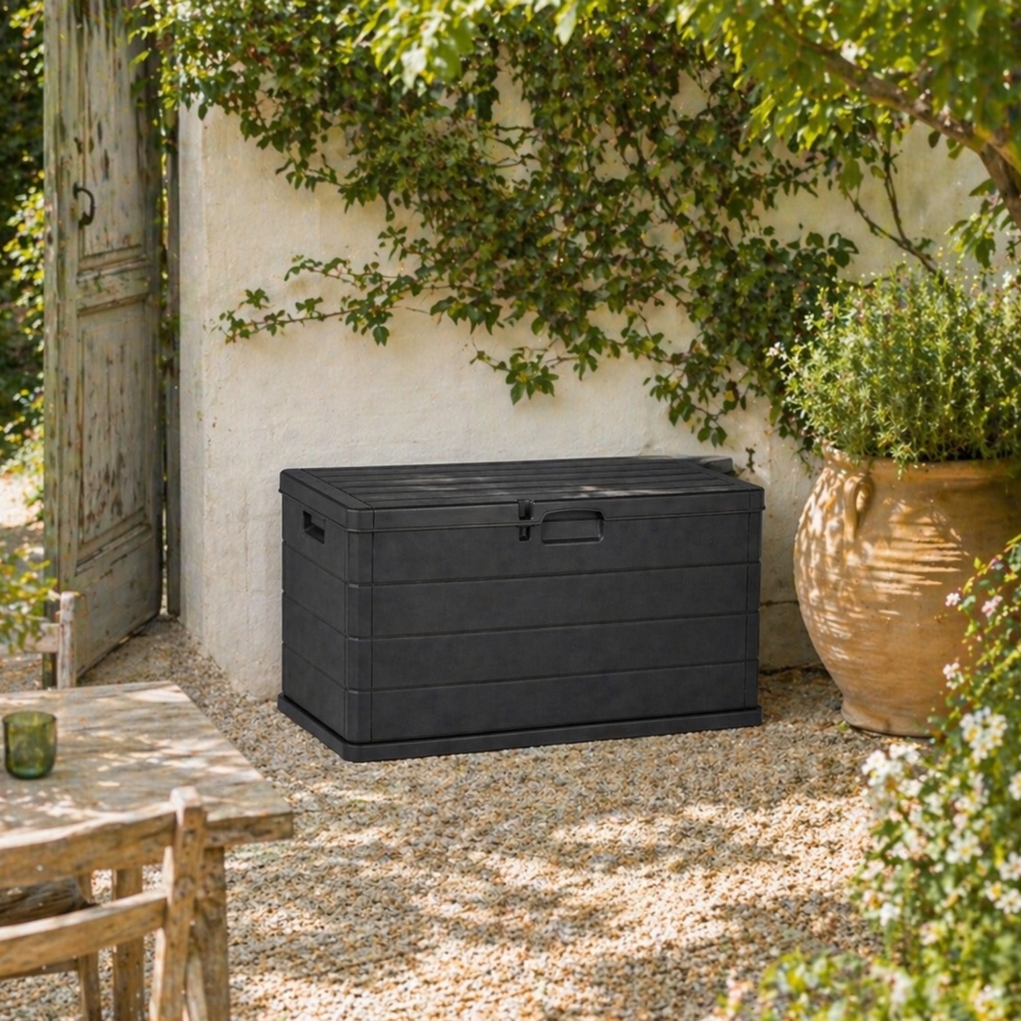 Buystar Gartenlaube, Anthrazit für Garten und Terrasse – Detailansicht 7