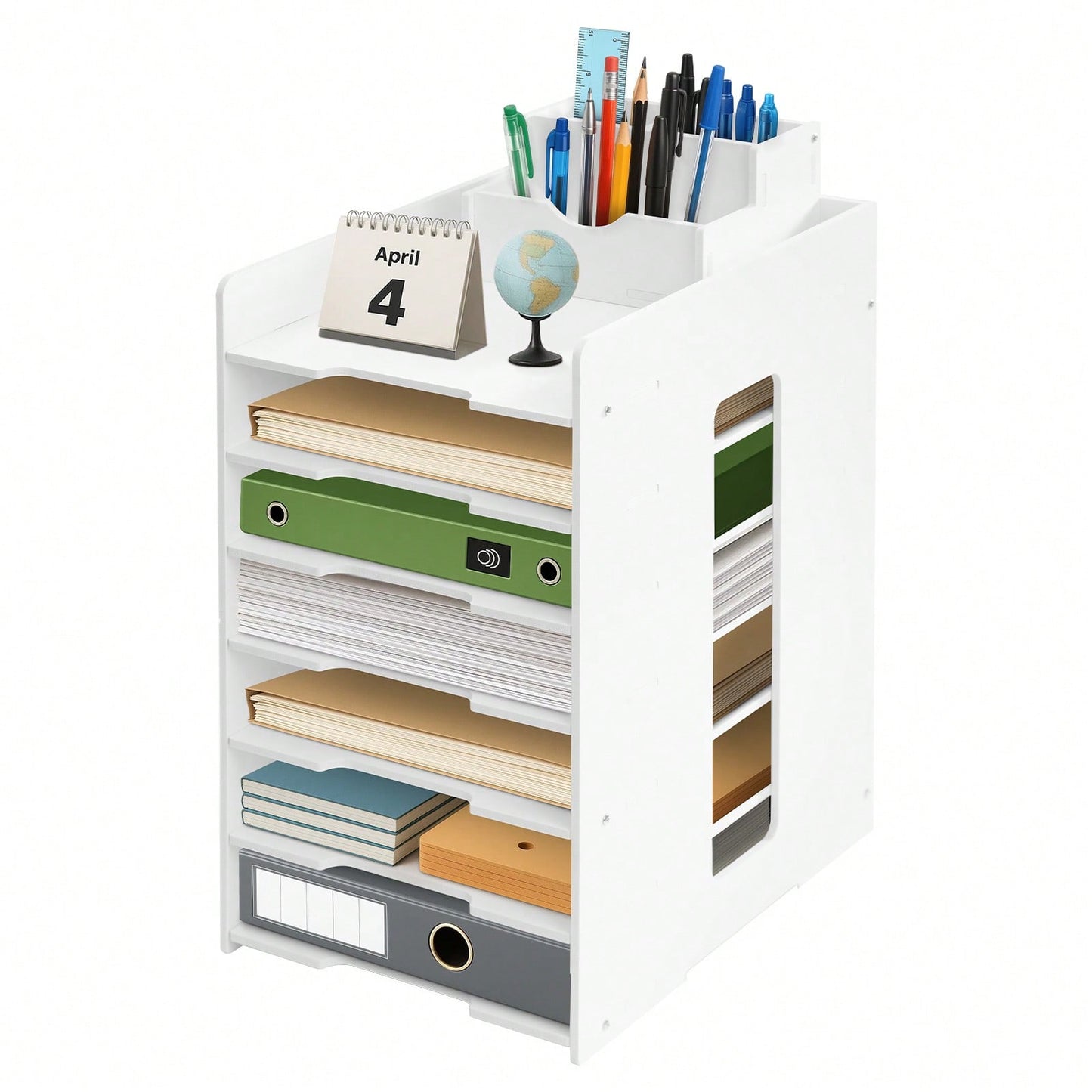 10/7/5-Etagen Büro-Papierorganizer für Schreibtisch, A4-Papierhalter, Dokumentenständer für Zuhause, Büro und Schule