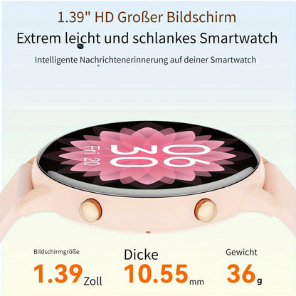 MINGTAWN Smartwatch für Damen & Herren, 3,53 cm HD-Touchscreen-Smartwatch mit drahtlosem Telefonieren (Annehmen/Tätigen von Anrufen), 100+ Sportmodi, Schlafmonitor, Multifunktions-Fitness-Tracker, kompatibel mit iPhone  Android, perfekt zum Verschenken