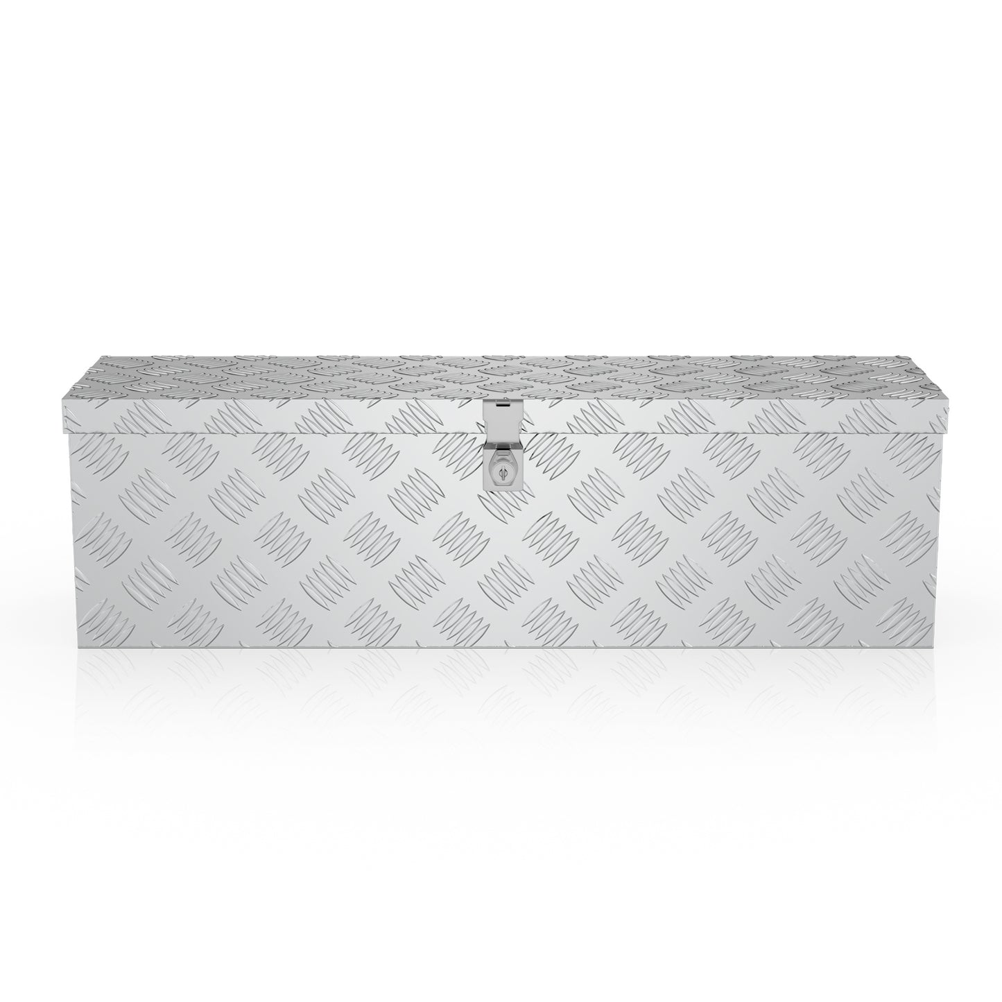 Truckbox Werkzeugkasten Aufbewahrungsbox Aluminiumkoffer Transportbox, Zugvorrichtungskasten für Autoanhänger LKW Nutzfahrzeuge Aufbewahrungsbox Werkzeugkasten Gurtbox Aluminiumbox 38L/60L/80L/170L Schwarz/Silberfarben