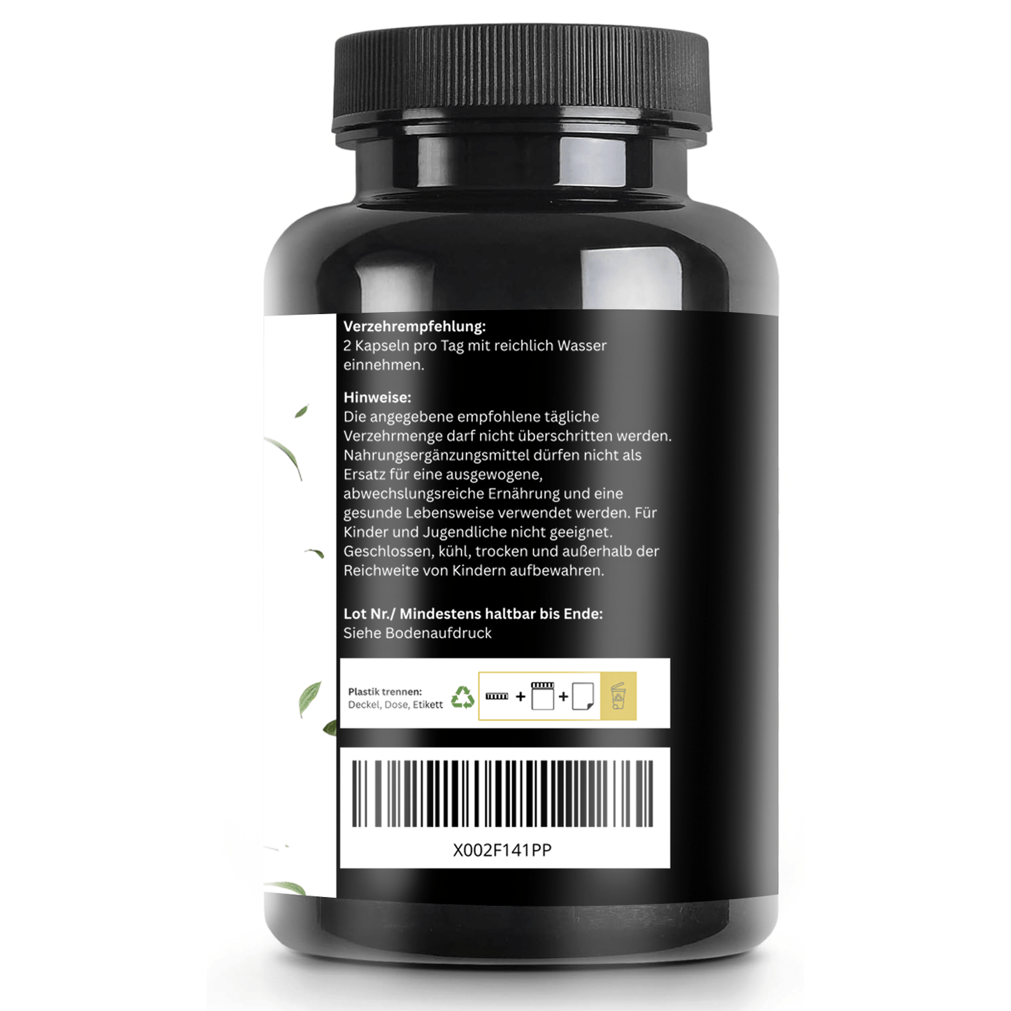 Magnesium Komplex Kapseln – 180 vegane Kapseln – 400 mg elementares Magnesium pro täglicher Dosis – Magnesium Citrat, Oxid, Bisglycinat & Malat