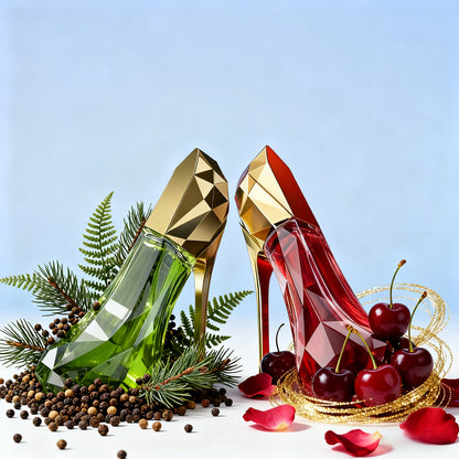 High-Heel Parfüm-Geschenkset (2 Stk. 60 ml/3 Stk. 90 ml Beliebte Kombinationsoption) | Amber-Holzig + Holzig-Blumig + Fruchtig-Blumig-Moschus-Düfte, Mehrduft-Mischung | Ideales Geschenk für Einweihung, Weihnachten, Halloween | Besseres Preis-Leistungs-Ver