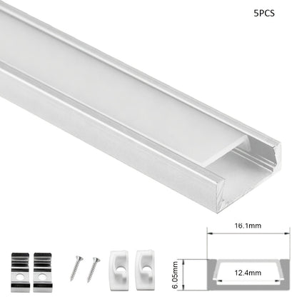 5/10m LED-Profil Aluminium-Schiene für eloxierte LED-Streifen – Ramadan Heimdekoration Beleuchtungsprofile