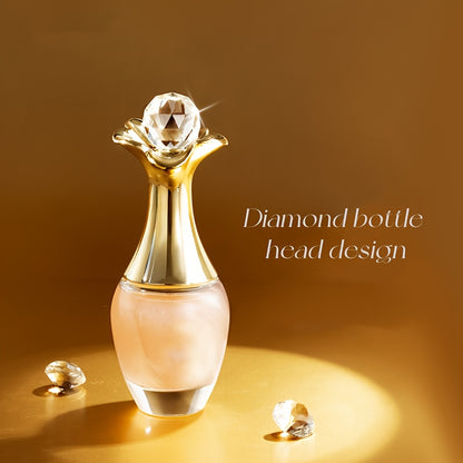 Luxuriöses goldenes Glitzer-Parfüm für Damen - 50ml EDP intensiver Duft | Geschliffene Flasche mit eleganten goldenen Akzenten | Blumiger Duft aus Rose, Osmanthus & Moschus | 80 % hohe Konzentration | Lang anhaltend | Perfektes Geschenk zum Valentinstag/G