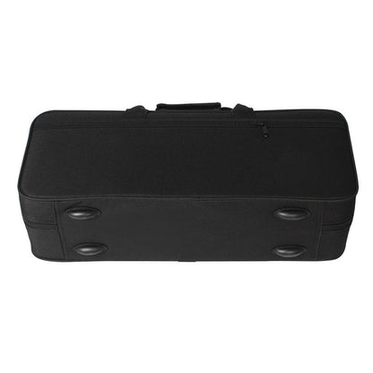 elegantstunning Tragbare Trompeten Aufbewahrungsbox Trompetenkoffer Verdickter Leichter Rucksack Verstellbare Träger Blasinstrumente Zubehör Schwarz