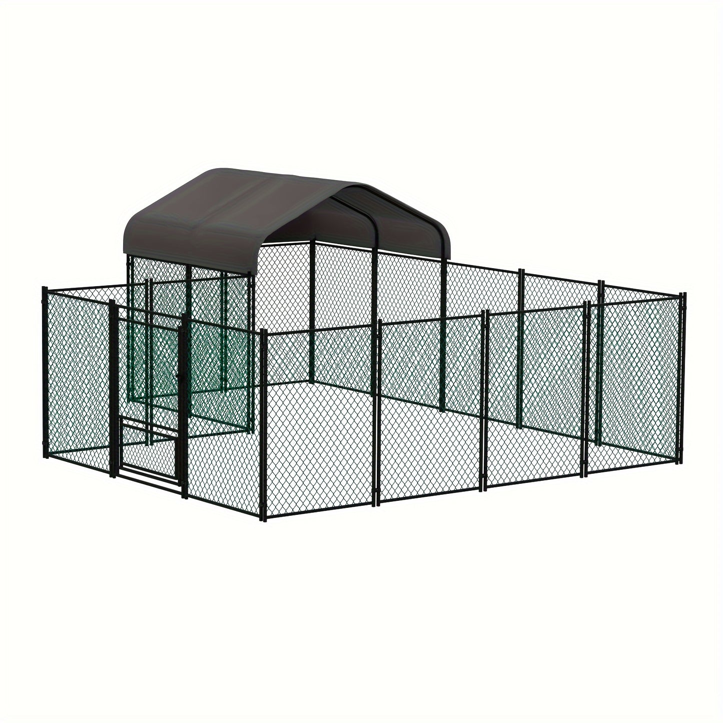 Outdoor Hühnerstall aus Metall: Robuster, verzinkter Hühnerstall, Geflügelstall mit Eintritt, mit Oxford Anti-Ultraviolett-Abdeckung und wasserabweisender Abdeckung, für Hennen, Enten, Gänse im Freien, für Hof, Bauernhof