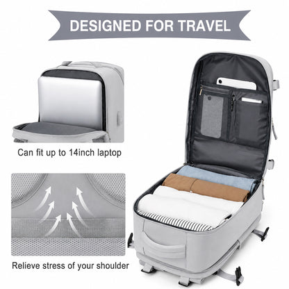 Lokales lager Airline-spezifischer Reiserucksack, 40×20×25 cm Kabinentasche, erweiterbares Handgepäck unter den Sitz, fluglinienkonforme Tasche, Damen-Reiserucksack, Freizeitrucksack nach Fluglinienstandards, Outdoor-Gepäckrucksack, Business-Wochenendtasc