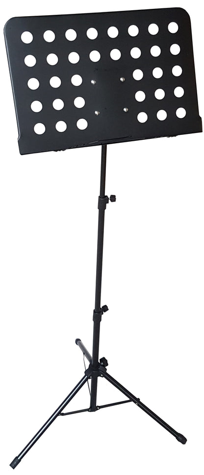 Notenpult MSA Notenständer schwarz große Auflage Höhe bis zu 124cm Zusammenklappbar