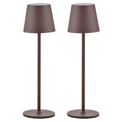 2/4er-Packung Kabellose Tischlampen, Wiederaufladbare Lampen, Touch-Steuerung, 3 Farbtemperaturen, Stufenlos Dimmbar, IPX7 LED Tragbare Kabellose Lampe, 4000mAh Batteriebetriebene Lampe