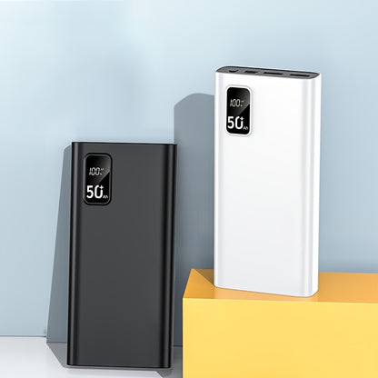 Großes Kapazitäts-Schnellladegerät mit 50.000 mAh, LED-Akku-Anzeige, Typ-C Zwei-Wege-Schnellladung, Fünf Ausgänge und zwei Eingänge, Geeignet für das Laden von iPhone/Android-Elektronikgeräten, Notfall-Stromversorgungs-Batteriepack für den Außenbereich