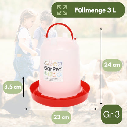 Hühnertränke Hühner Zubehör Wassertränke Hühner Geflügeltränke Automatisch Wasserversorgung Für Geflügel Tränke Kükentränke Wasserspender Wachteltränke