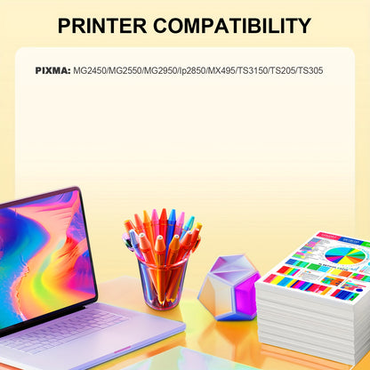 PG545XL CL546XL Tintenpatronen Kompatibel für PG545XL CL546XL Schwarz  Dreifarben Druckertinte Passend für Canon TS3355 TS3350 TS3150 MG3050 MG2950 TR4550 TR4650 MX495 Drucker