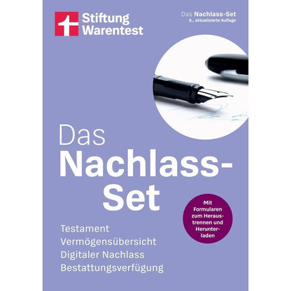 Das Nachlass Set - Taschenbuch - Testament, Vermögensübersicht, Digitaler Nachlass, Bestattungsverfügung - Stiftung Warentest - 144 S. - Deutsch - 2024 - Stiftung Warentest - EAN 9783747108932