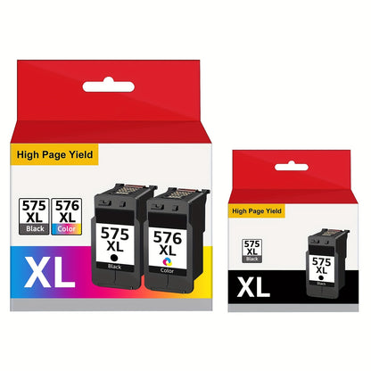 Druckerpatronen 575 XL 576 XL Multipack-Tintenpatronen kompatibel mit Canon 575 576 Druckerpatronen Schwarz und Farbe für Canon PIXMA TS3550i TR4750i TR4751i TS3551i