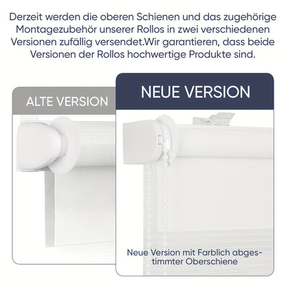 Sekey Doppel-Rollo, Klemmfix – Bohrfrei, Duo-Rollo für Fenster  Türen – Sonnenschutz