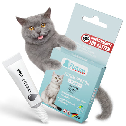 FUTUM Spot on für Katzen 6x1,2 ml Pipetten MADE IN GERMANY