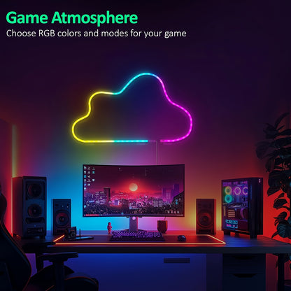 30m/20m/15m/10m/5m RGB Neonlichtstreifen mit Musik-Synchronisation, 24V flexibler Lichtstreifen mit App  Fernbedienung, Outdoor IP"67" Lichtstreifen, geeignet für Schlafzimmer, Zimmer  Außendekoration