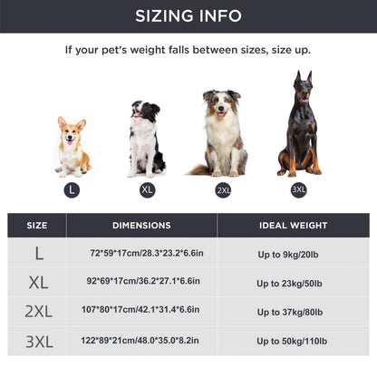 XL/XXL Orthopädisches Hundebett für große Rassen – Abnehmbares  waschbares Sofabett mit orthopädischer Eierwaffel-Unterstützung  Nackenkissen, geeignet für mittelgroße bis große Hunde  Welpen
