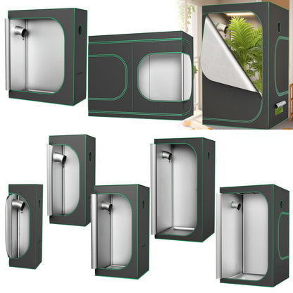 Schwarzes Gewächshaus, Indoor-Anbauraum mit Sichtfenster, Anbauschrank, Dunkelkammer, Pflanzenzelt, Gewächshaus, Anbauzelt