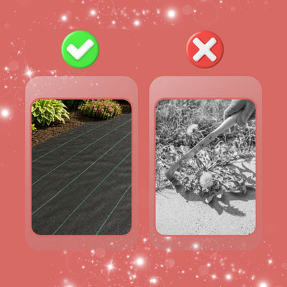 1m x 15m Unkrautvlies Rolle, robuste PP-Gartenfolie mit grünen Pflanzlinien, UV-beständiges, wasserpermeables Unkrautbekämpfungsnetz für Garten, Gemüsebeete, Blumenrabatten, Wege und Rasen