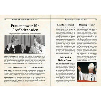 1976 Geburtstagskurier - Buch - Druckfrisches aus Kindheit und Jugend Zum 50. Geburtstag - Ute Wielandt - Geburtstags Zeitung - 80 S. - Deutsch - 2025 - Pattloch Geschenkbuch - EAN 9783629015792